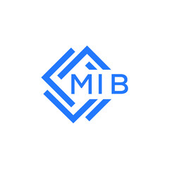 MIB technology letter logo design on white  background. MIB creative initials technology letter logo concept. MIB technology letter design.  © Faisal