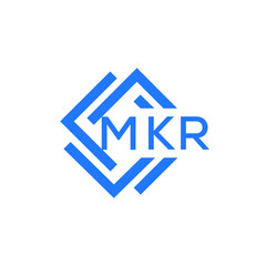 MKR technology letter logo design on white  background. MKR creative initials technology letter logo concept. MKR technology letter design.