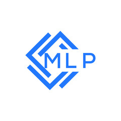 MLP technology letter logo design on white  background. MLP creative initials technology letter logo concept. MLP technology letter design.