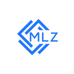 MLZ technology letter logo design on white  background. MLZ creative initials technology letter logo concept. MLZ technology letter design.