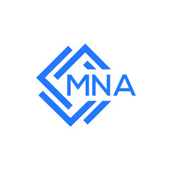 MNA technology letter logo design on white  background. MNA creative initials technology letter logo concept. MNA technology letter design.
