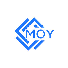 MOY technology letter logo design on white  background. MOY creative initials technology letter logo concept. MOY technology letter design.