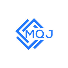 MQJ technology letter logo design on white  background. MQJ creative initials technology letter logo concept. MQJ technology letter design.