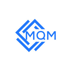 Obraz premium MQM technology letter logo design on white background. MQM creative initials technology letter logo concept. MQM technology letter design.
