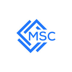 MSC technology letter logo design on white  background. MSC creative initials technology letter logo concept. MSC technology letter design.
