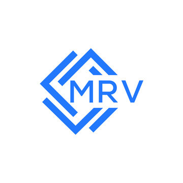 MRV technology letter logo design on white  background. MRV creative initials technology letter logo concept. MRV technology letter design.
