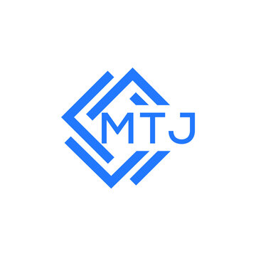 MTJ technology letter logo design on white  background. MTJ creative initials technology letter logo concept. MTJ technology letter design.
