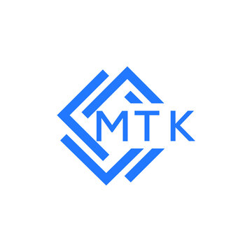 MTK technology letter logo design on white  background. MTK creative initials technology letter logo concept. MTK technology letter design.
