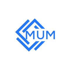 MUM technology letter logo design on white  background. MUM creative initials technology letter logo concept. MUM technology letter design.
