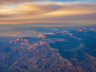 Aerial view of the natural landscape of Grand Canyon