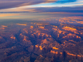 Aerial view of the natural landscape of Grand Canyon