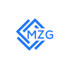 MZG technology letter logo design on white  background. MZG creative initials technology letter logo concept. MZG technology letter design.