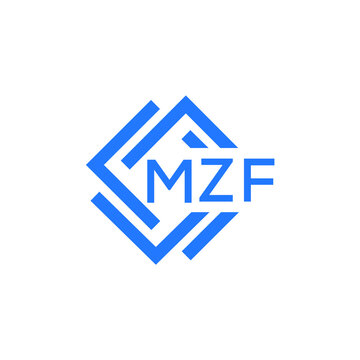 MZF technology letter logo design on white  background. MZF creative initials technology letter logo concept. MZF technology letter design.