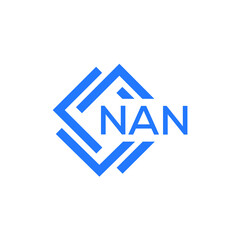 NAN technology letter logo design on white  background. NAN creative initials technology letter logo concept. NAN technology letter design.