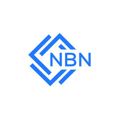 NBN technology letter logo design on white  background. NBN creative initials technology letter logo concept. NBN technology letter design.