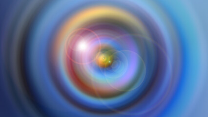 Abstract gradient multicolored radial background. Design, art