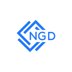 NGD technology letter logo design on white  background. NGD creative initials technology letter logo concept. NGD technology letter design.
