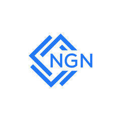 Obraz premium NGN technology letter logo design on white background. NGN creative initials technology letter logo concept. NGN technology letter design. 
