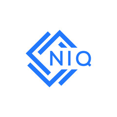 NIQ technology letter logo design on white  background. NIQ creative initials technology letter logo concept. NIQ technology letter design.
