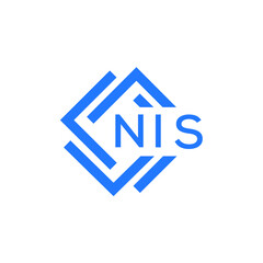 NIS technology letter logo design on white  background. NIS creative initials technology letter logo concept. NIS technology letter design.
