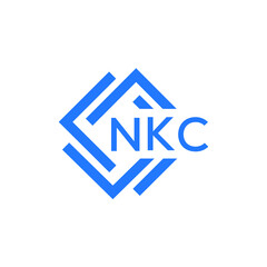 NKC technology letter logo design on white  background. NKC creative initials technology letter logo concept. NKC technology letter design.