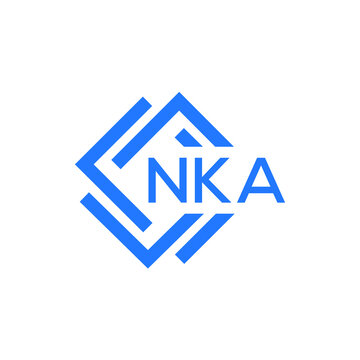 NKA technology letter logo design on white  background. NKA creative initials technology letter logo concept. NKA technology letter design.