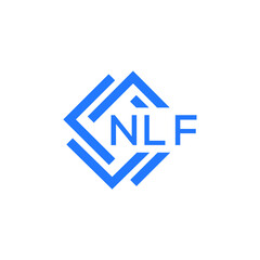 NLF technology letter logo design on white  background. NLF creative initials technology letter logo concept. NLF technology letter design.
