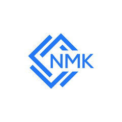 NMK technology letter logo design on white  background. NMK creative initials technology letter logo concept. NMK technology letter design.
