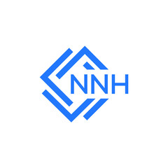 NNH technology letter logo design on white  background. NNH creative initials technology letter logo concept. NNH technology letter design.
