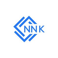 NNK technology letter logo design on white  background. NNK creative initials technology letter logo concept. NNK technology letter design.
