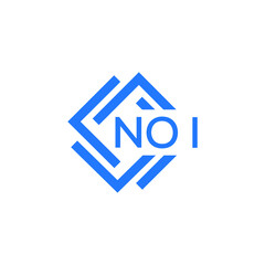 NOI technology letter logo design on white  background. NOI creative initials technology letter logo concept. NOI technology letter design.
