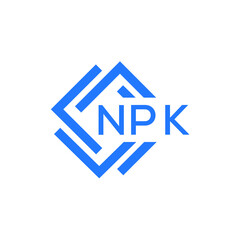 NPK technology letter logo design on white  background. NPK creative initials technology letter logo concept. NPK technology letter design.
