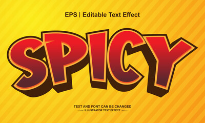 Spicy editable text effect