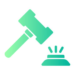 Obraz premium auction gradient icon
