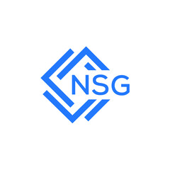 NSG technology letter logo design on white  background. NSG creative initials technology letter logo concept. NSG technology letter design.