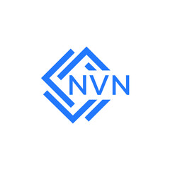 NVN technology letter logo design on white  background. NVN creative initials technology letter logo concept. NVN technology letter design.
