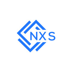 Obraz premium NXS technology letter logo design on white background. NXS creative initials technology letter logo concept. NXS technology letter design. 