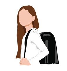 school girl illustration