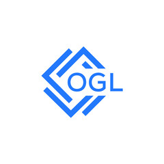 OGL technology letter logo design on white  background. OGL creative initials technology letter logo concept. OGL technology letter design.