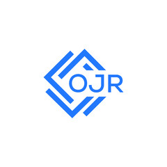 Obraz premium OJR technology letter logo design on white background. OJR creative initials technology letter logo concept. OJR technology letter design. 