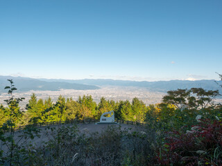 櫛形山 見晴台からの眺望