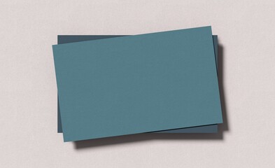 3D rendering of a business card mockup. 