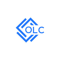 OLC technology letter logo design on white  background. OLC creative initials technology letter logo concept. OLC technology letter design.

