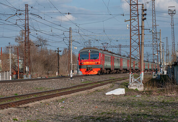 Trains and train rides. Railway lines and railway stations in Russia.