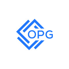 OPG technology letter logo design on white  
 background. OPG creative initials technology letter logo concept. OPG technology letter design.