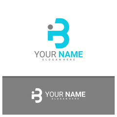 Letter L B logo design vector, Creative L B logo concepts template illustration.