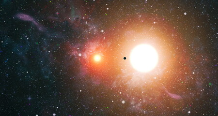 High quality space background.  Starfield in outer space many light years far from the Earth....