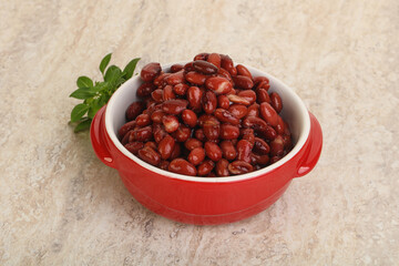 Red kidney bean in the bowl