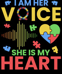 I am her voice she is my heart Autism