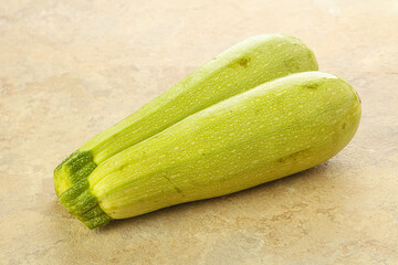 Two Young zucchini for cooking
